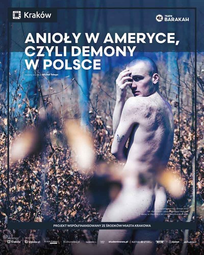 Event poster:  Anioły w Ameryce, czyli demony w Polsce 